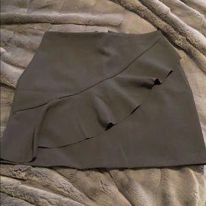 Black ruffle Zara skirt
